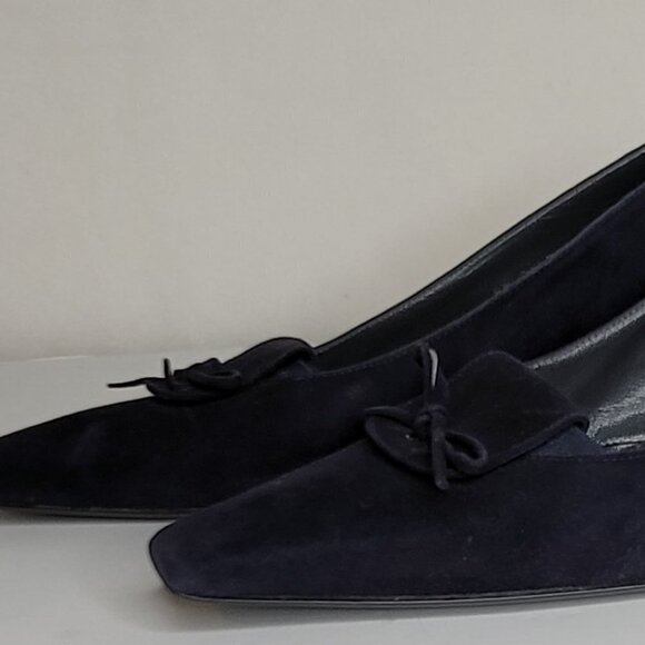 Stuart weitzman NavyBlue Satin Debutant Women's Evening High Heels - Picture 6 of 10